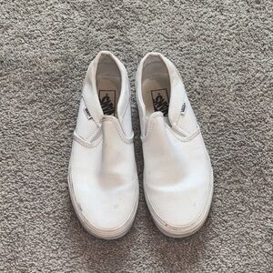 Vans Women’s Classic White Slip-On Sneakers
